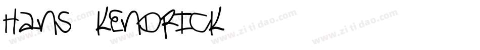 Hans Kendrick字体转换